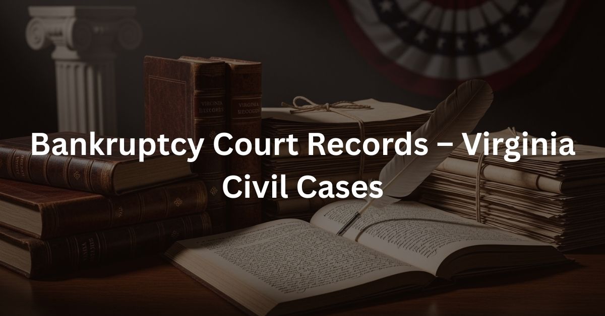 Bankruptcy Court Records – Virginia Civil Cases