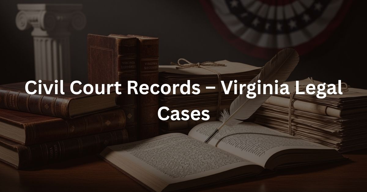 Civil Court Records – Virginia Legal Cases