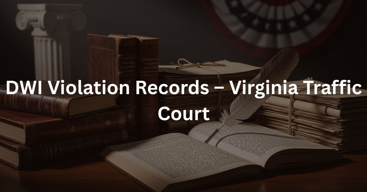 DWI Violation Records – Virginia Traffic Court 1