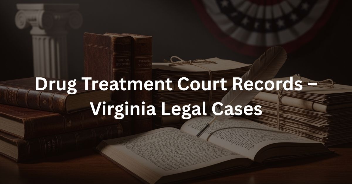 Drug Treatment Court Records – Virginia Legal Cases