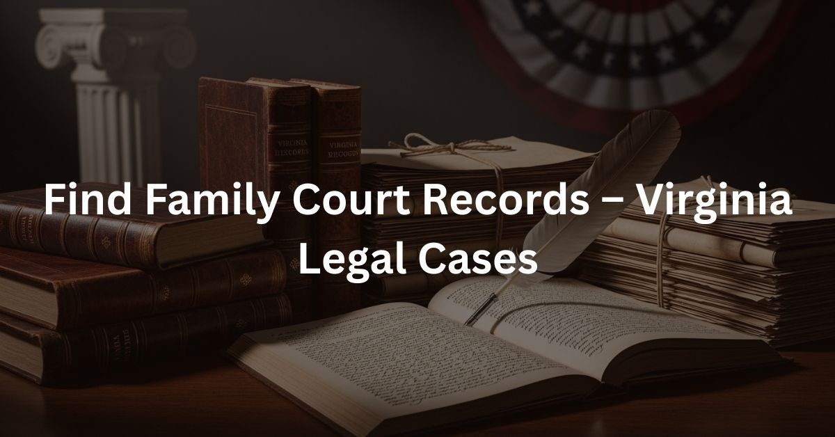 Find Family Court Records – Virginia Legal Cases