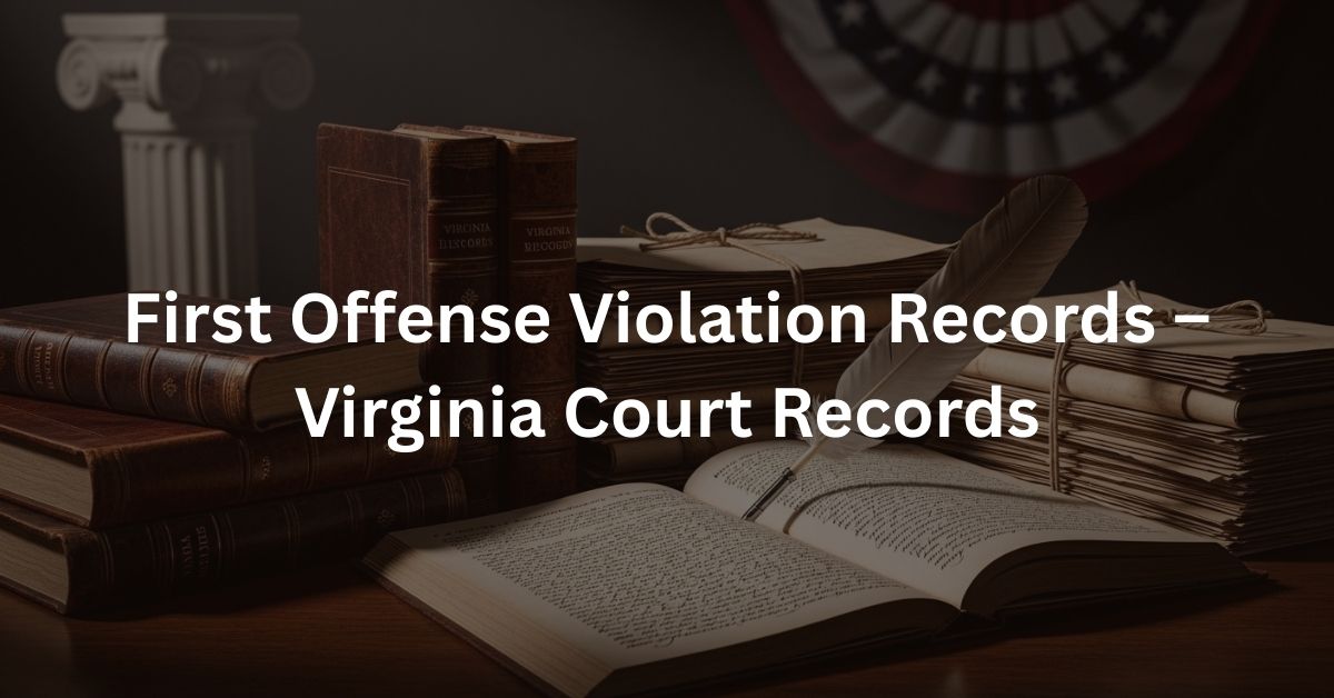 First Offense Violation Records – Virginia Court Records 1