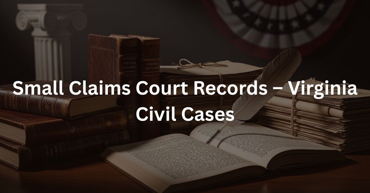Small Claims Court Records – Virginia Civil Cases