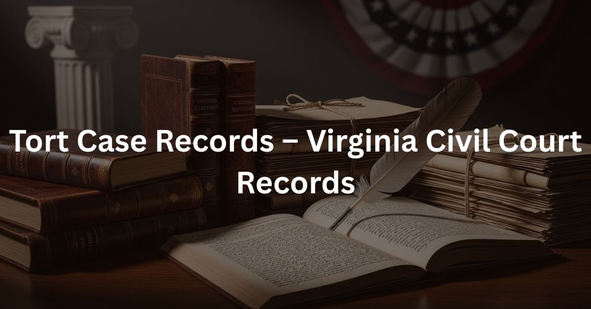 Tort Case Records – Virginia Civil Court Records